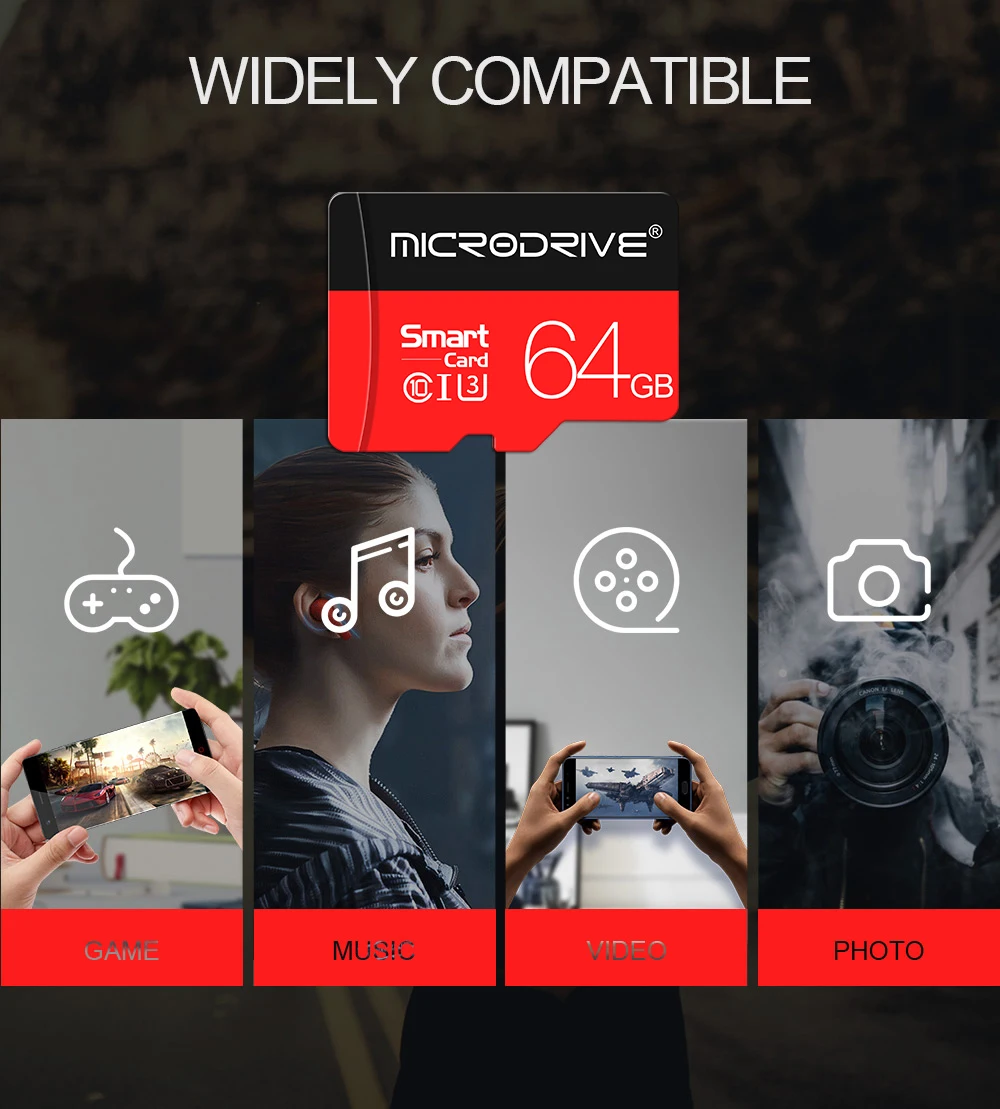 Карта micro sd с реальной емкостью, класс 10, TF карта, 16Гб, 32 ГБ, 64 ГБ, 128 ГБ, карта памяти для huawei, телефон или планшет