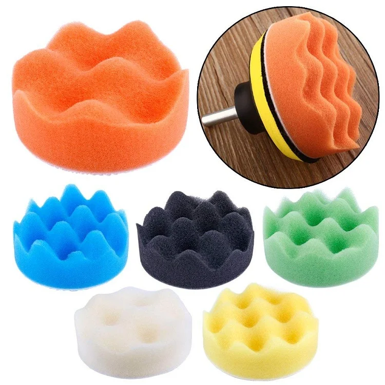 14 Pcs Car Buffers and Polishers Kit Sponge Pad for Polishing Automotive  Car Wheels Hub Care Metal Plastic Ceramic and Glass - AliExpress