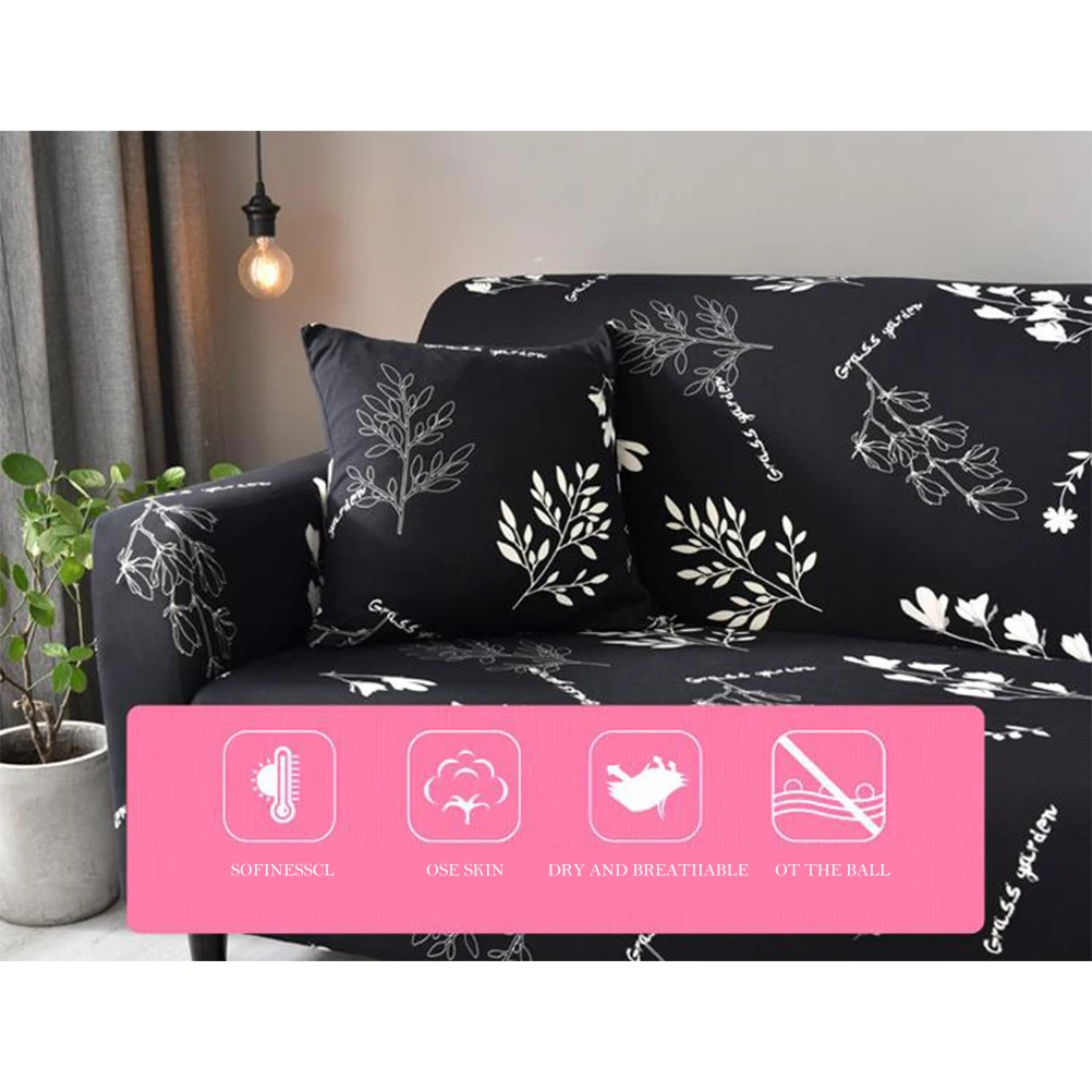 Stretch Slipcovers Sectional Elastic Stretch Anti-Slip Sofa Cover For Living Room Couch Cover Two Seat Sofa Cover
