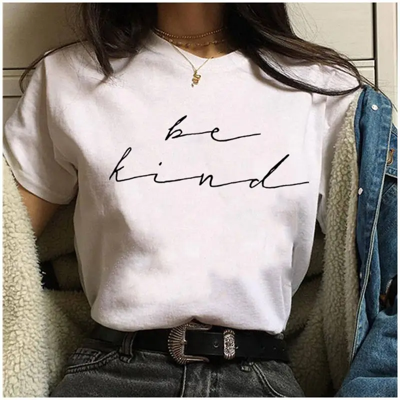 Letter Print t shirt Women Casual Funny Harajuku t-shirt 2019 tshirt Short sleeve round neck Tee Tops