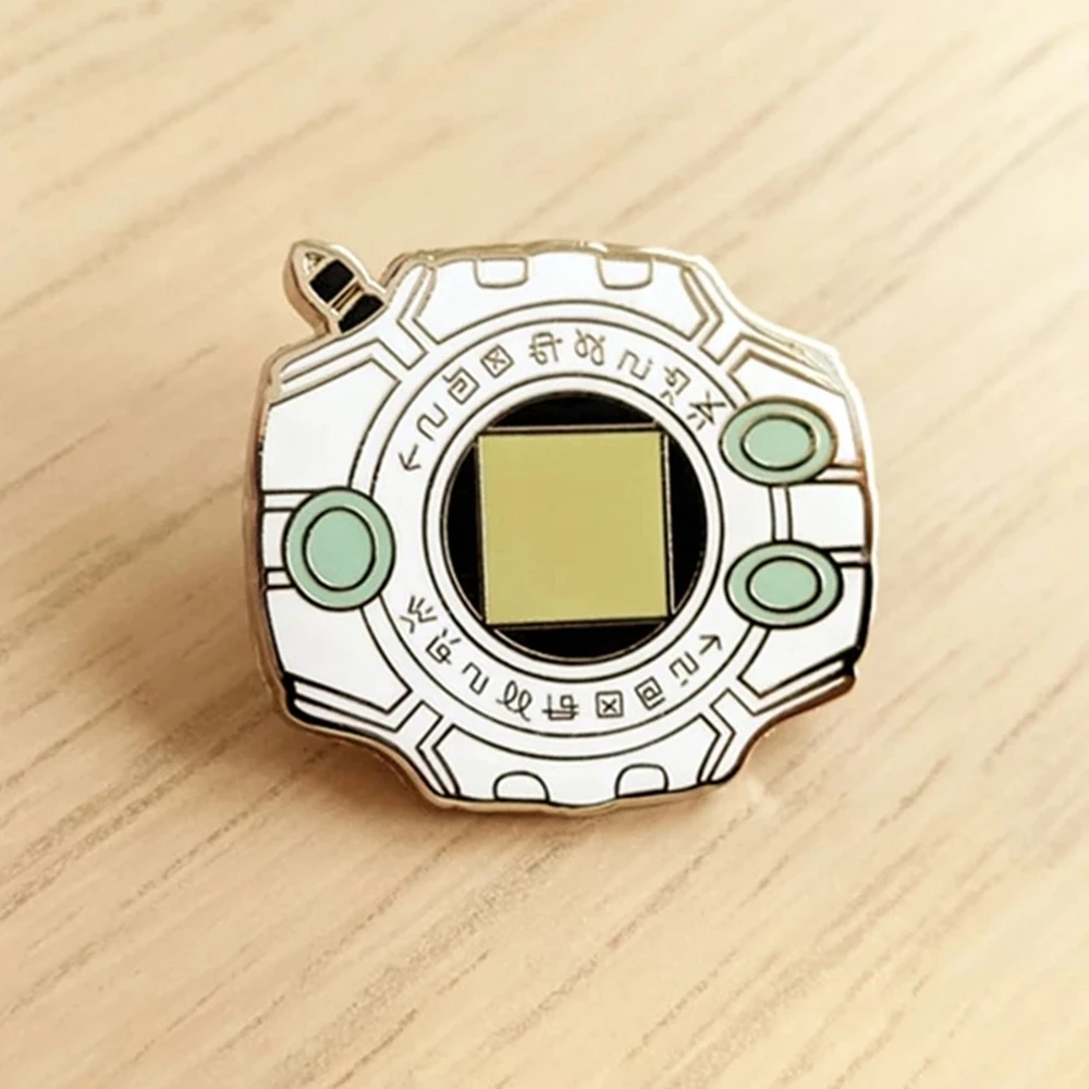 Digimon Adventure Digivice Smalto Pin S Cartoon Spilla Giacca Jeans Distintivo Spilla Anime Fans Accessori Moda