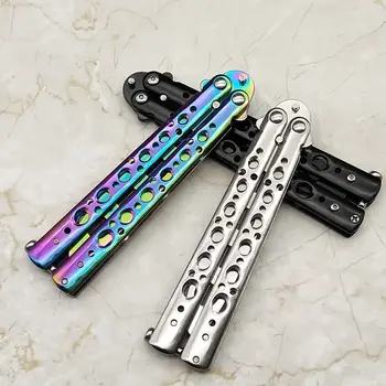 

Butterfly Knife Series Edge Butterfly Style Dull Blade Knife Training Practice Butterfly Knife Folding Knife Trainer Game Knife