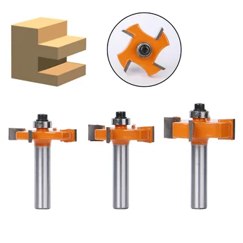 

8mm Shank T-Slot Router Bit Wood Milling Cutter Woodworking Tool T Shape CNC Milling Cutter