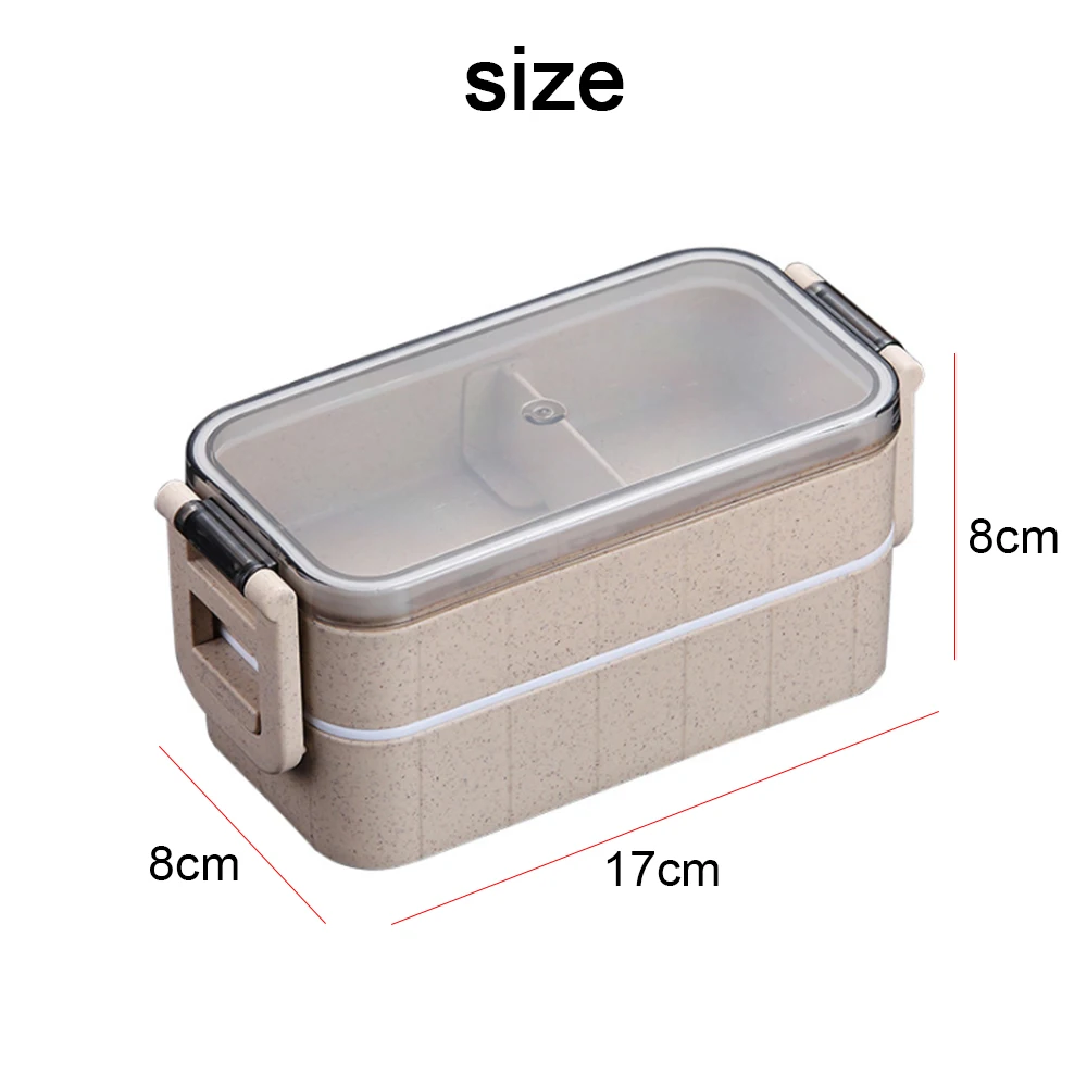 3 слоя Bento Box экологичный Ланч-бокс пищевой контейнер Пшеничная солома материал микрофибра столовая посуда Ланчбокс высокое качество