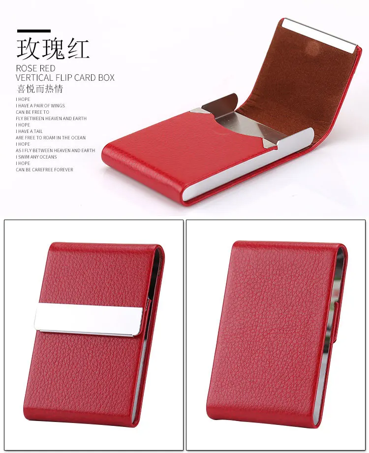 Direct Selling Business Bank Enterprise Creative Gifts Stainless Steel Office Business Card Holder Advertisement Promotional Met
