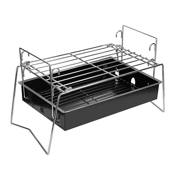 

Mini Folding Campfire Camp Grill Camping Grill Charcoal Mesh Barbecue Grill for Outdoor Camping Cooking Hiking Party