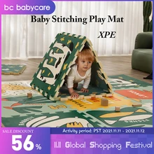 BC Babycare XPE alfombra de juegos para bebés, tapete de juegos multifunción impermeable, alfombra para gatear, juguetes educativos