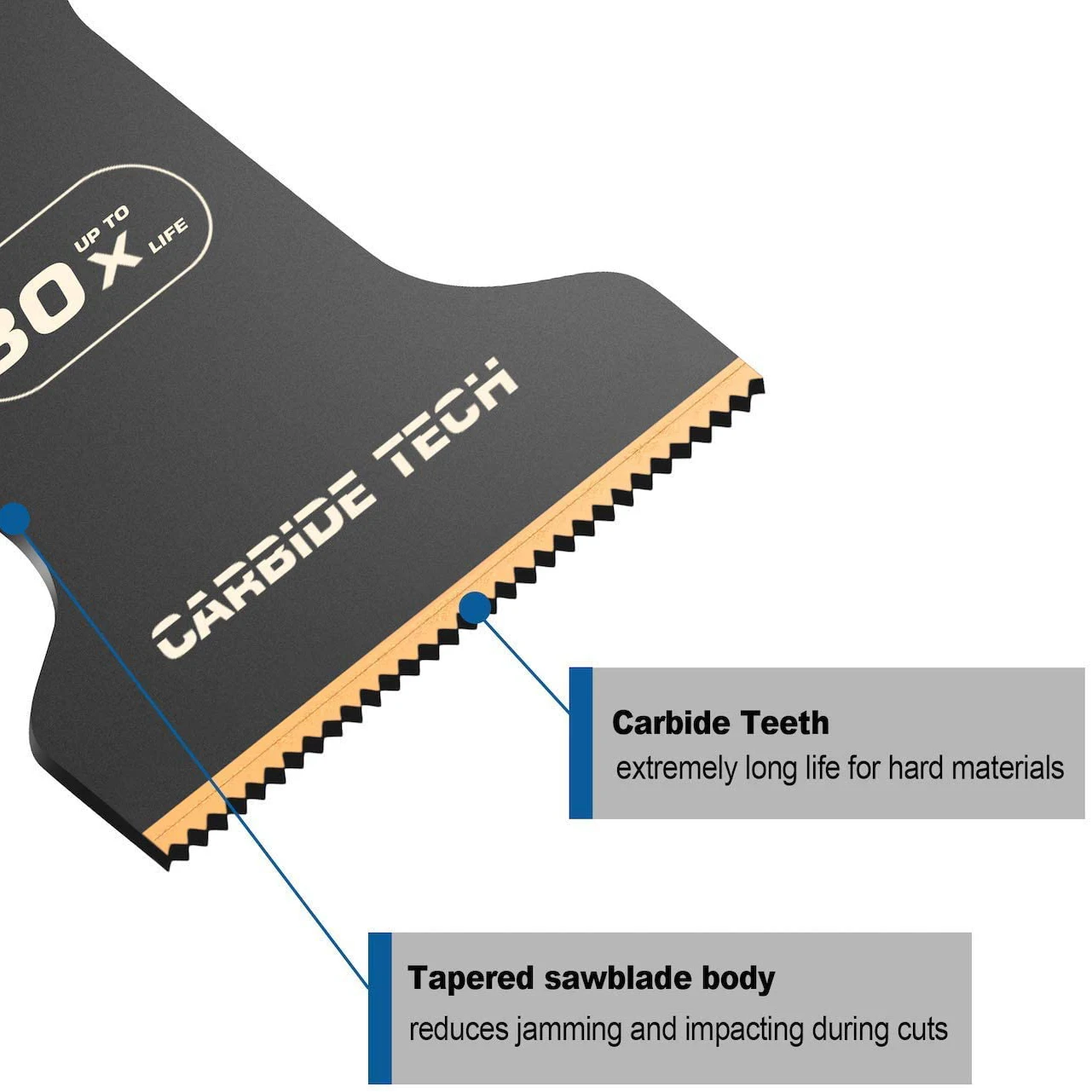 Ezarc 3 Pcs Oscillating Tool Blades 