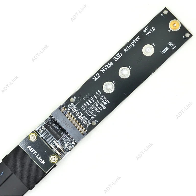 Твердотельный накопитель M.2 NVMe SSD карта подъема кабеля поддержка M2 M key PCI E 3 0x4 4 pcie 4x