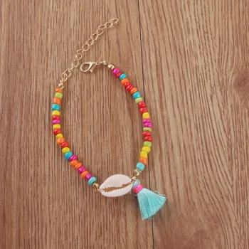 

Shell Conch Bracelet for Women Color Beads Bohemian Tassel Bracelets 6 Style Moda Feminina Wholesale Aliexpress Free Shipping