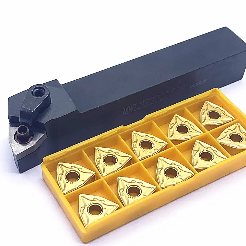 

1PCS MWLNR1616H08 MWLNR2020K08 MWLNR2525M08 External turning tool holder+10PCS WNMG080408 cemented carbide tool