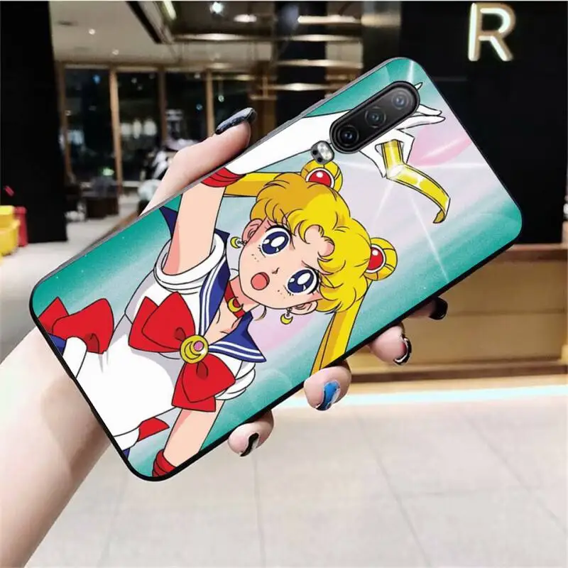 HPCHCJHM kawaii аниме Сейлор Мун мягкий черный чехол для телефона Huawei P40 P30 P20 lite Pro Mate 30 20 P