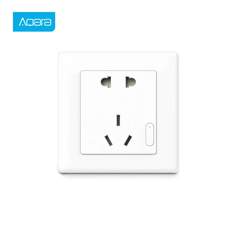 Aqara умная настенная розетка ZigBee, беспроводное управление для телефона Mijia, настенная розетка, переключатель, работа для Xiaomi, комплекты для ум... Aqara умная настенная розетка ZigBee, беспроводное управление для телефона Mijia, настенная розетка, переключатель, работа для Xiaomi, комплекты для ум...