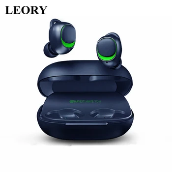 

LEORY Wireless bluetooth 5.0 Earphone TWS Wireless HD Stereo Denoise Earbuds Smart Touch Control Auto Pairing Headset with Mic