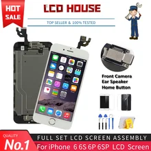 

3A+ Complete LCD For iPhone 6 6S Plus Display LCD Touch Screen Digitizer Assembly Replacement Full Set Ecran with Home
