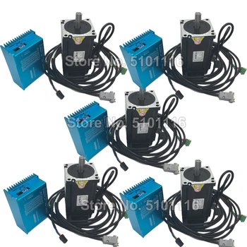 

5PCS NEMA34 86mm Flange 8.5Nm 1210Oz-in DSP Closed loop Hybrid Stepper Motor Drive Kit Easy Servo for CNC Mill Engraving machine