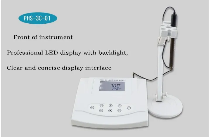 PHS-25/PHS-3C/измеритель кислотности Высокоточный прибор для измерения щелочности кислоты с добавкой температуры - Цвет: PHS-3C-01
