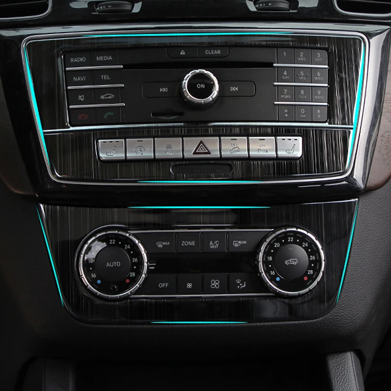  CarManGo For Mercedes Benz GLE ML GL GLS Auto Car Central CD Panel Frame Center Console Trim Sticke