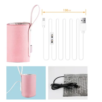

Baby Bottle Insulation Bag Warmer Heater USB Insulated Bag Travel Cup Portable Milk Thermostat WHShopping