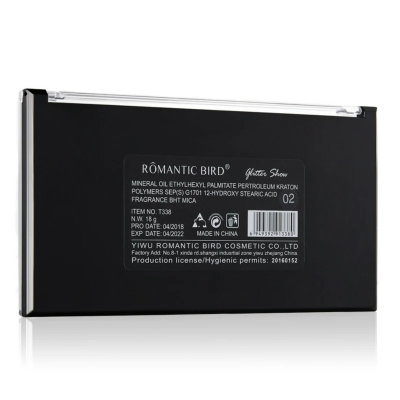 Diamond Shimmer Eyeshadow Metallic Eye Shadow Makeup 10 Color Palette Shine Long Lasting Pigment
