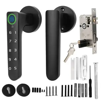 

Bluetooth APP Fingerprint Password Smart Door Lock Weatherproof Anti-Theft Security System cerradura