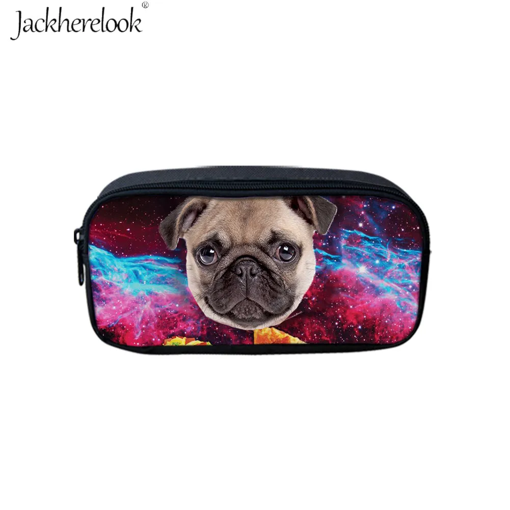 Jackherelook 3 шт. забавный кот/мопс едят пиццу печати Школьный рюкзак мальчик/девочка студенческий карандаш мешок бульдог основной животных Школьный ранец - Цвет: HMM1300K