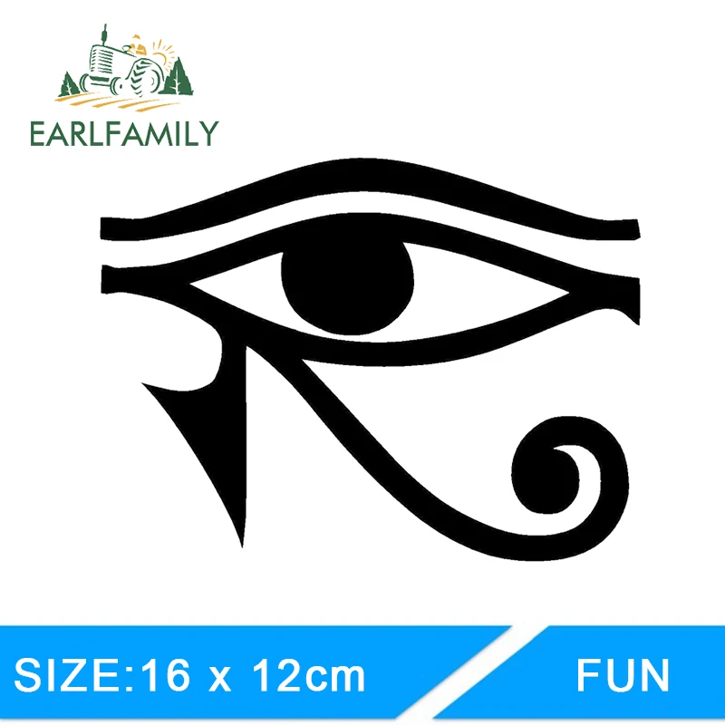 EARLFAMILY 13 см x 9 8 глаз РА HORUS египетского Бога виниловые наклейки в виде Фотообоев c