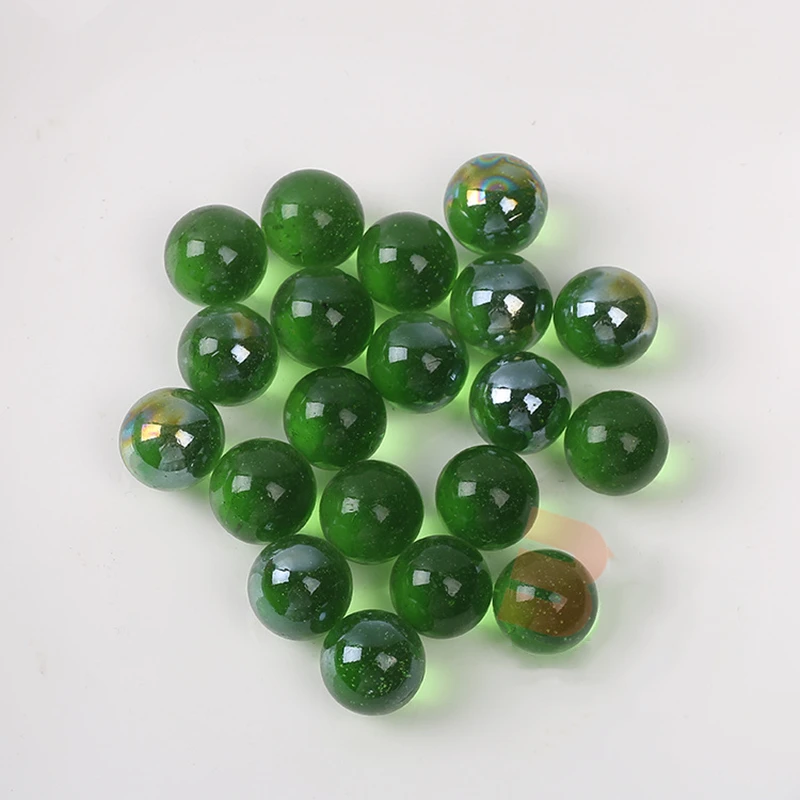 10PCS 16mm Glass Marbles Balls Clear Pinball Machine Charms Home Fish Tank Decoration Vase Aquarium Toys for Kids