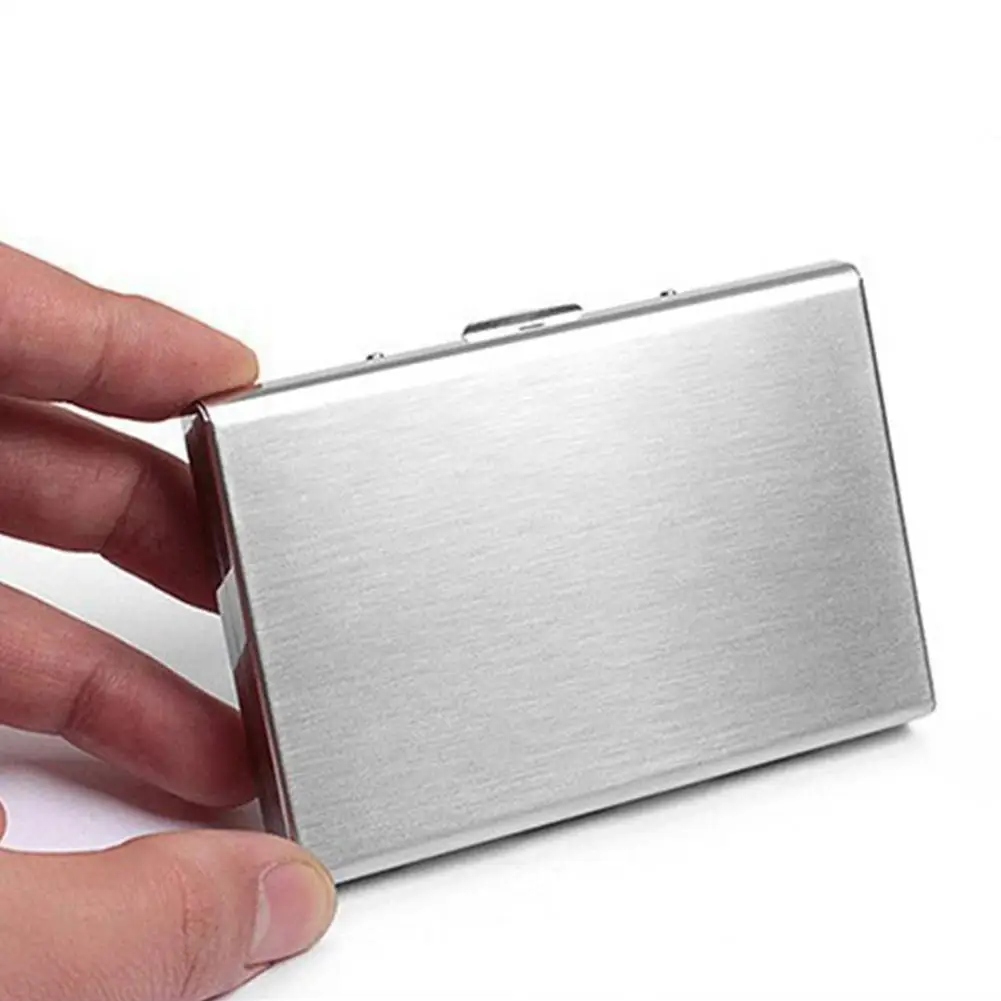 1 шт. Алюминиевый металлический кредитный держатель для карт тонкий Анти-сканирующий блокирующий кошелек Чехол Защита визиток