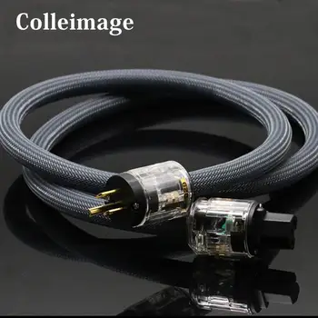 

Colleimage 4N OFC Copper Hifi Audio US/EU Power Cord Pure Copper Acoustics Power Cable With P-029/P-029E power plug Connector