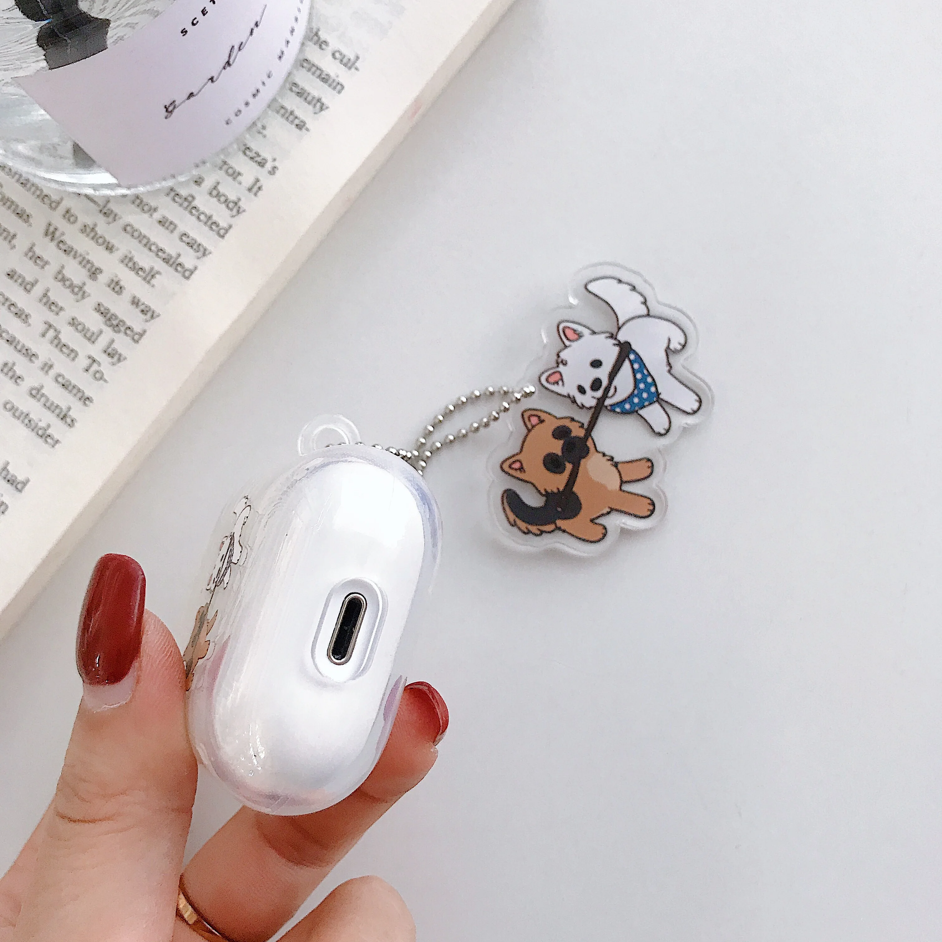 Чехол для Airpods милые наушники чехол для AirPods 1 2 мультфильм беспроводные airpods аксессуары для Airpods прозрачный мягкий ТПУ оболочка