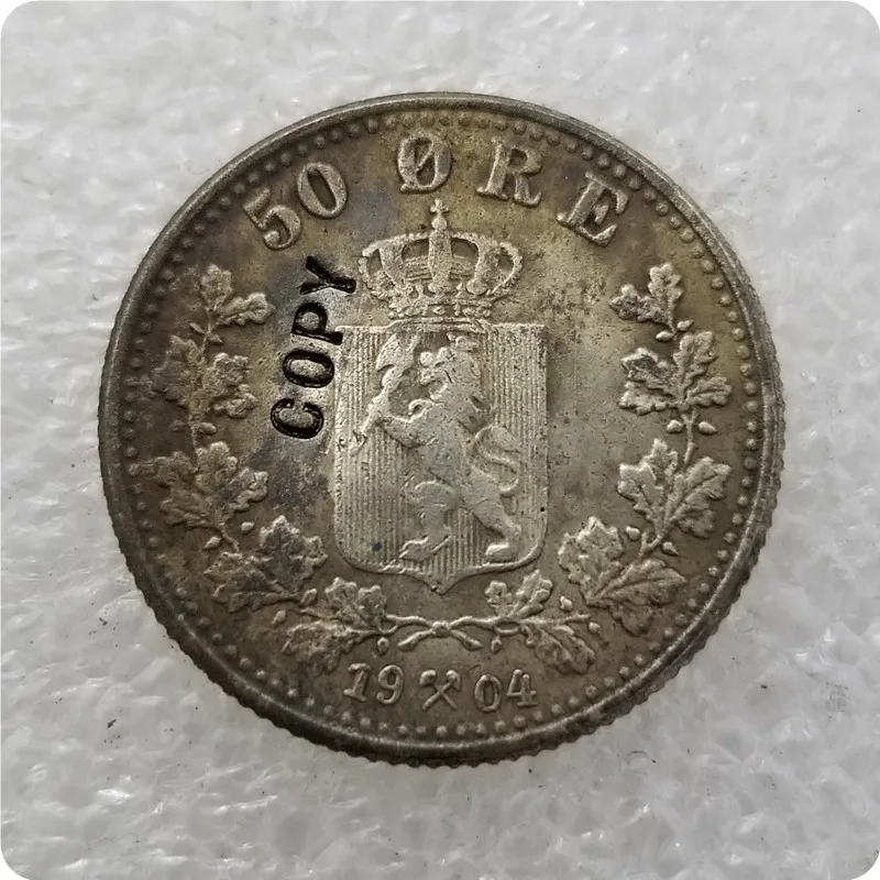 1874-1904 Норвегия 50 руды копия монет