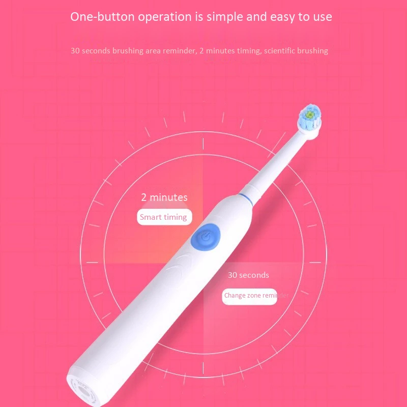 H1201 Rotary Electric Toothbrush Usb Induction Charging Rechargeable Toothbrush Adult 1 Set 3 Tooth Head Waterproof Cleaning Ora H1201 Rotary Electric Toothbrush Usb Induction Charging Rechargeable Toothbrush Adult 1 Set 3 Tooth Head Waterproof Cleaning Ora