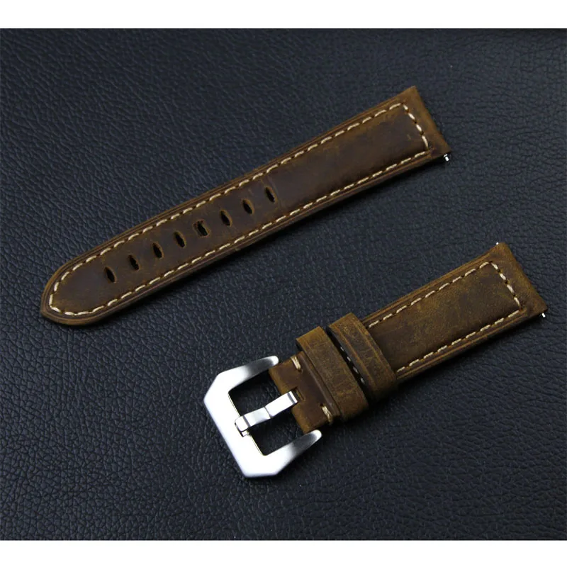 dark brown Huawei watch GT 2 кожаный ремешок для samsung Galaxy watch 46 мм gear s3 Frontier band браслет 22 мм ремешок gear S 3 Классический 46 мм - Цвет ремешка: dark brown
