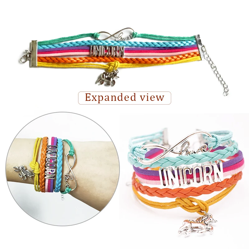 Unicorn Wireless Bluetooth Headphone With bracelet Cute Girl Kid Earphone Music Helmet Phone Children Headset Christmas Gifts