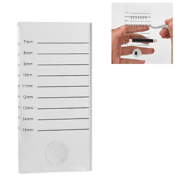 

Clear Lash Tile Acrylic Pallet Individual Eyelash Extension Glue Plate Volume Eyelashes Stand Dispossible Glue Holder Cap