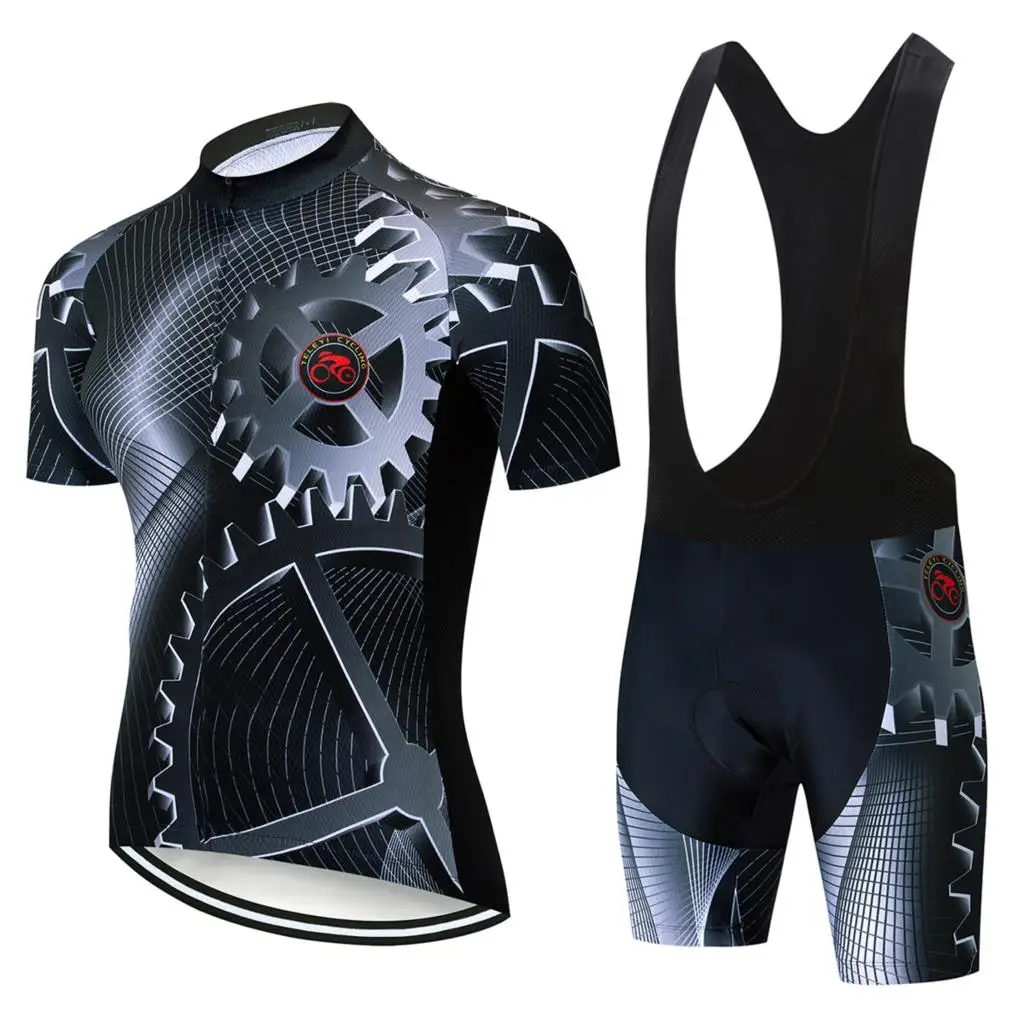 2019 new TELEYI Pro Cycling Jersey Set Maillot Ropa Ciclismo Racing Bicycle Clothing Man Mountain Bike Clothes Cycling Set