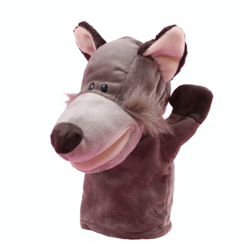 Плюшевые марионетки плюшевый медведь овца слон лошадь лягушка ручная игрушка Fantoche Детские Ранние развивающие игрушки развивающий подарок для детей