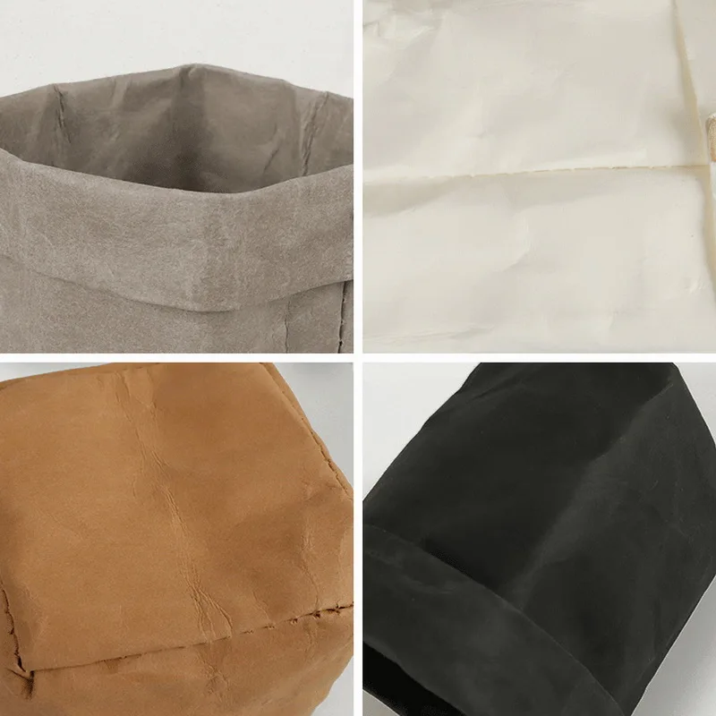 

Mini Succulents Planter Pot Washable Kraft Paper Flowerpot Creative Desktop Flower Pots Reuseable Multifunction Home Storage Bag