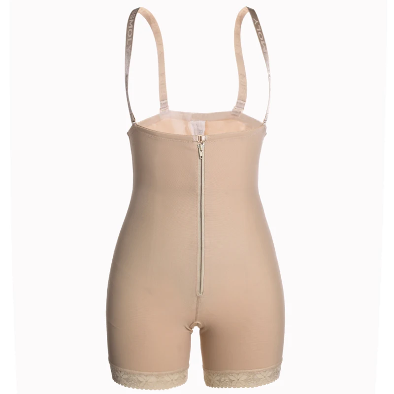 Bodysuit Shapewear Waist Trainer Full Body Shaper Tummy Slimming Sheath Women Abdomen Reducing Shapers Seamless Shaping Corset - Цвет: Beige