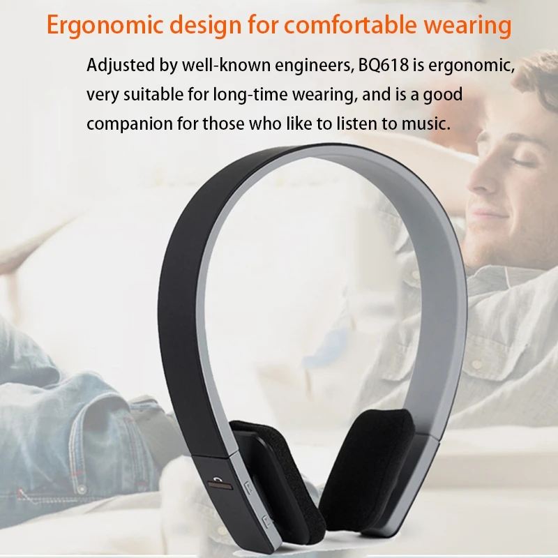 Bluetooth Headphone Built in Microphones Noise Cancelling Wireless Sports Running Headsets Stereo Sound Hifi Earphones