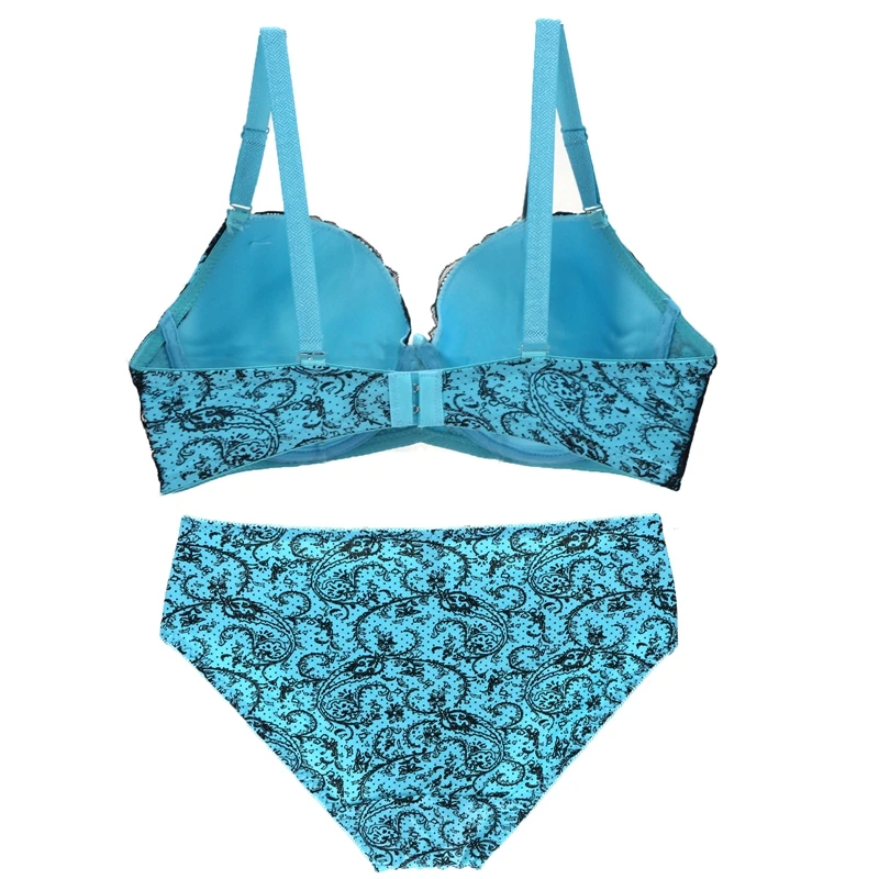 cheap bra and panty sets Nouvelle Seamless famous brand sexy high-quality female print bra set, lace flower push-up bra underwear set. Large size underwe calvin klein underwear set