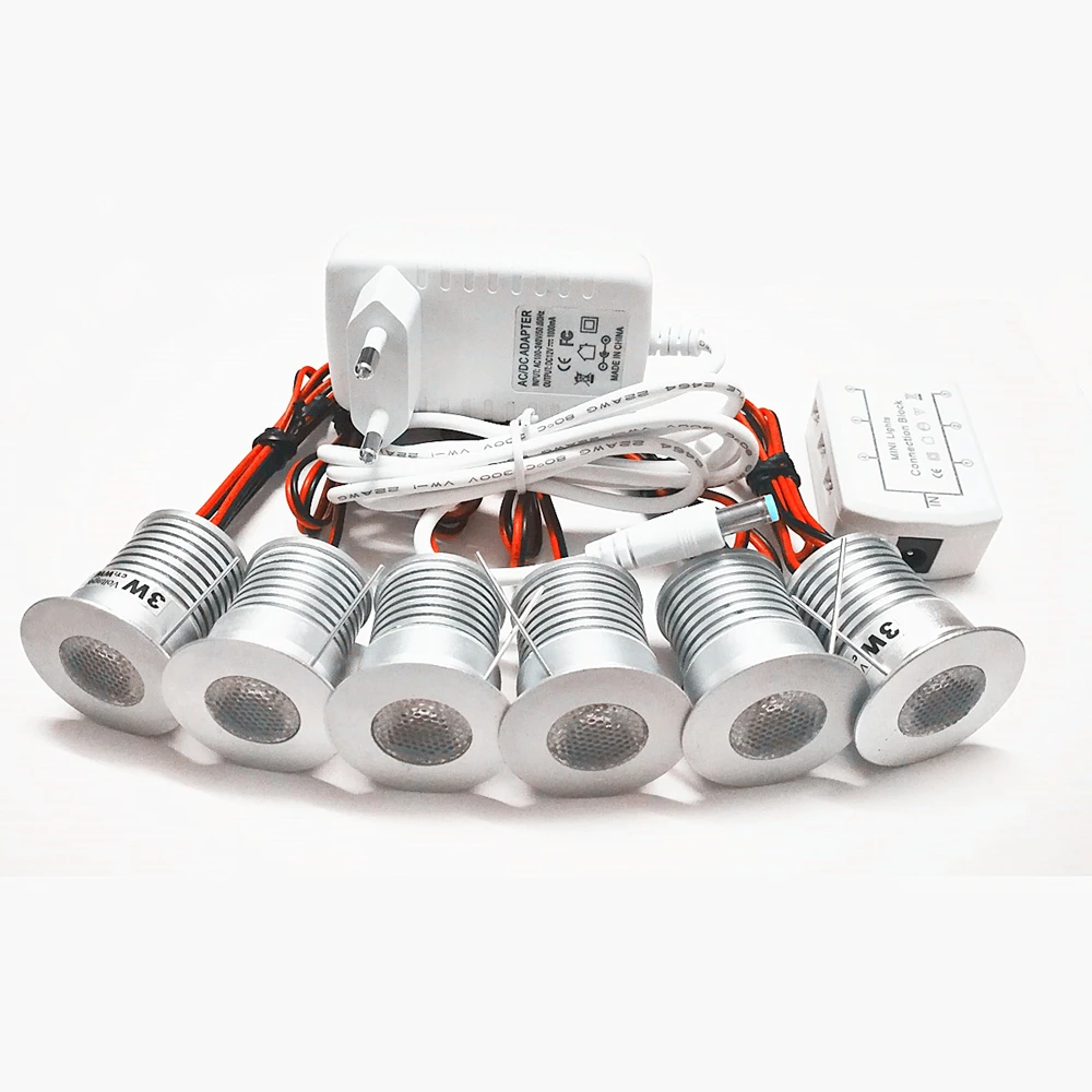 Under Cabinet Light LED Ceiling Downlights AC100-240V Showcase Kitchen Spotlight Dimmable Counter Stair Indoor Decorative Lights (2)