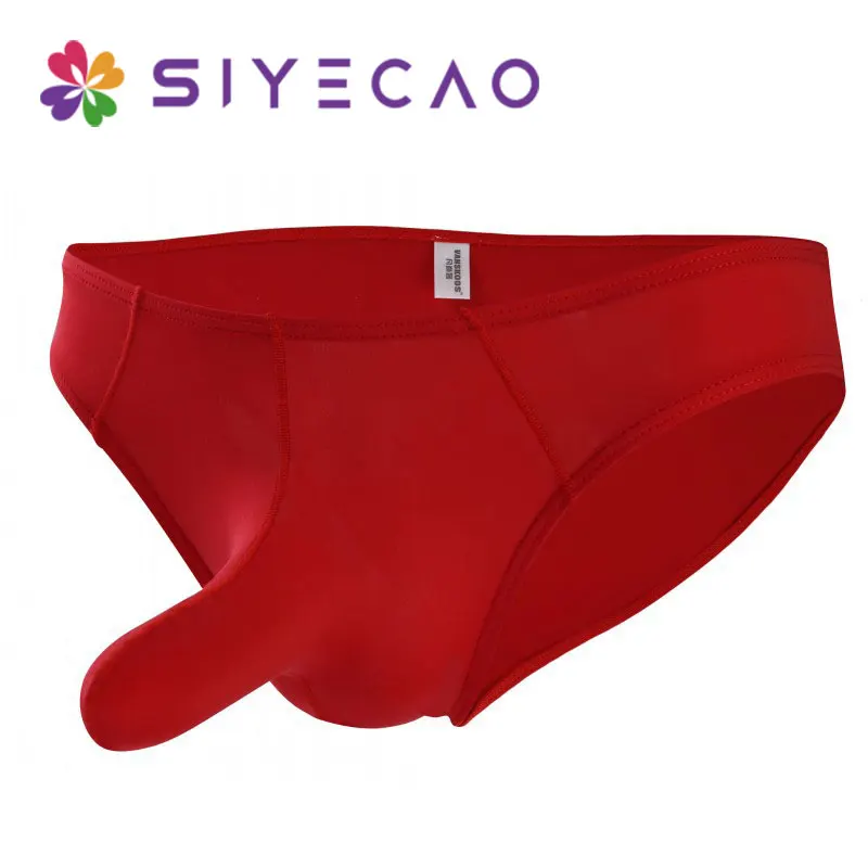

Men Briefs Underwear Men's Sexy Elephant Nose Big Pouch Briefs Underpants Mens Solid Briefs Underwear Shorts Cueca Male Panties