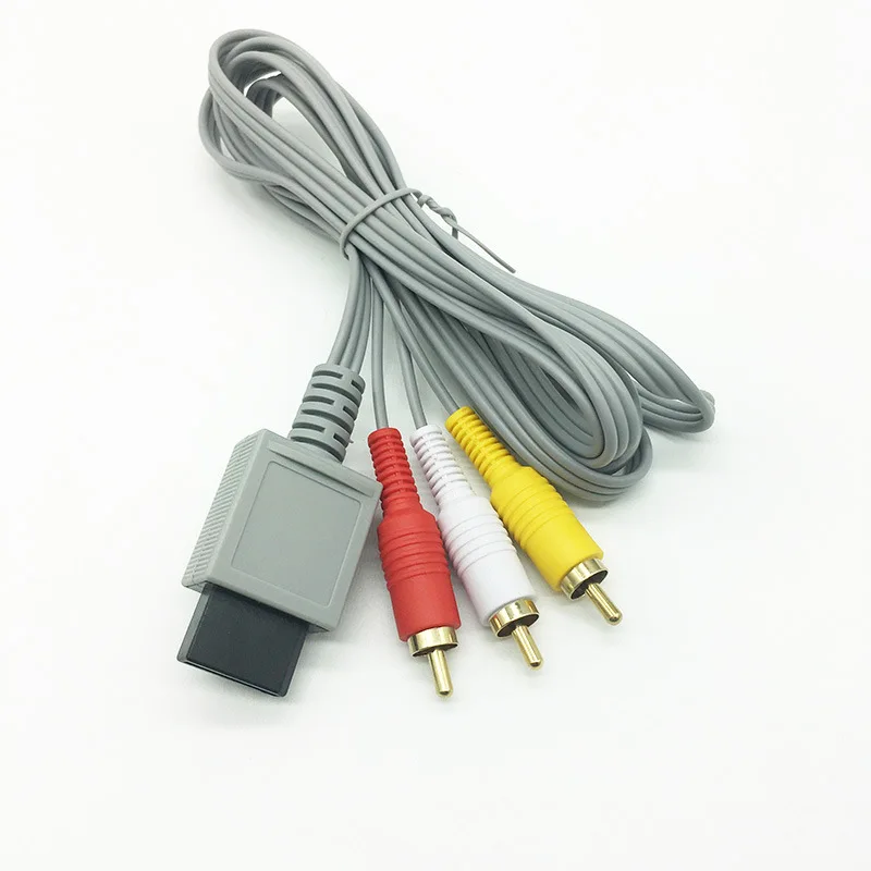 

Manufacturers Direct Selling Nintendo Video Wii AV Cable 1.8 Greige Gold Plated Nintendo Game Console Wii AV Cable