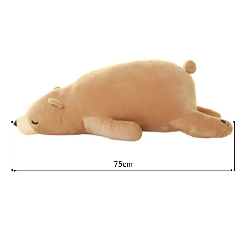 75 см детская хлопковая Подушка Polar Bear с милым рисунком из мультфильма близкая