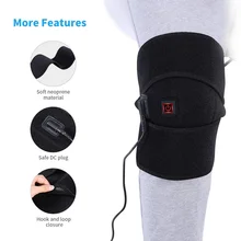 1 шт., зимний теплый коленный массажер, наколенник, грелка, обертка, нагретая коленная скоба, терапия, ушиб колена, мышцы, облегчение боли, расслабление, USB наколенник