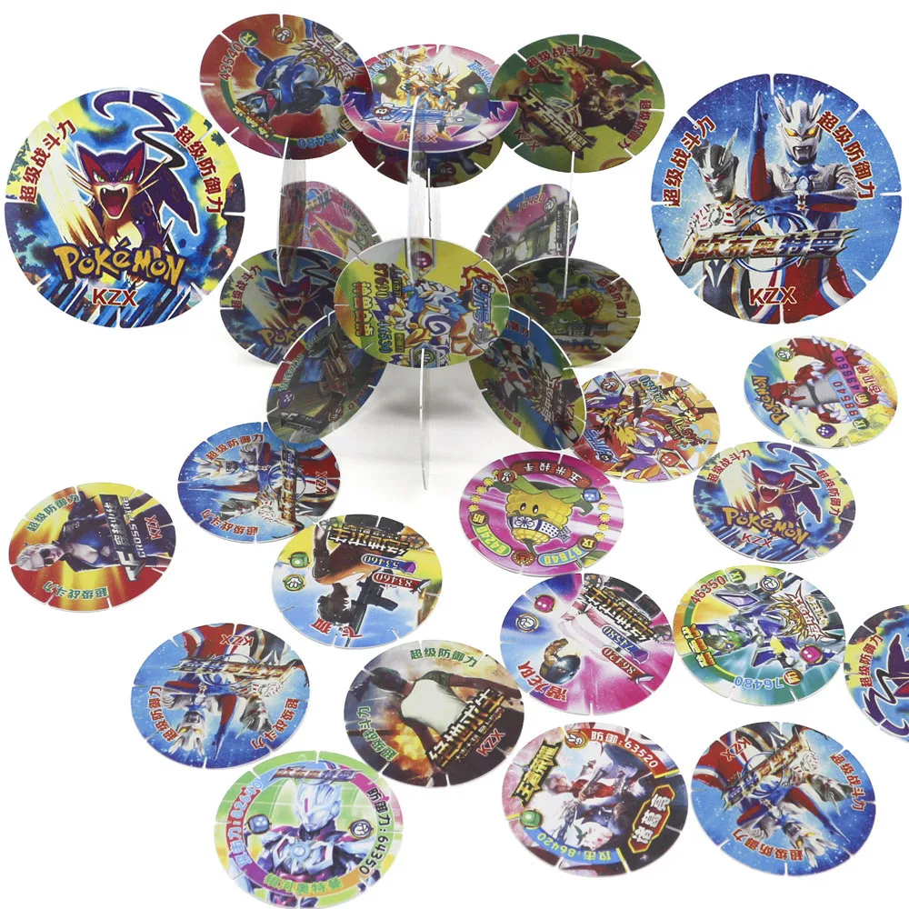 Takara Tomy Pokemon карты коллекции растения зомби PUBG Ultraman крылья карты коллекции ПВХ игрушки для детей блоки Снежинка