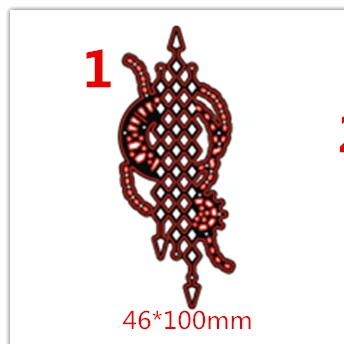1-46x100mm 9 шт. Mechanica стимпанк металлические режущие штампы высечки пресс-формы для украшения скрапбукинга бумага ремесло нож плесень лезвие удар трафареты штампы - Цвет: 1-46x100mm