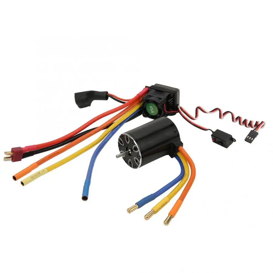 SURPASS HOBBY 540/550 ESC 2600/3100/3800/4300KV бесщеточный мотор+ 45/60/80A Электрический Скорость Управление для 1/10 RC автомобиль запасные части